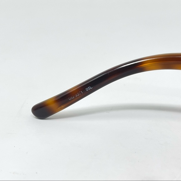 GUCCI GG3071 05L 52 [] 15 135 Havana Tortoise Eyeglasses Frames Italy Gold Logo - Picture 13 of 13